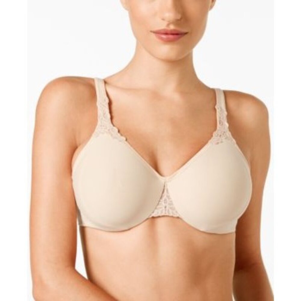 WACOAL Bodysuede Ultra Full-Figure Underwire Nude Bra Womens 34DD
